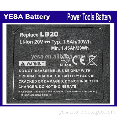 for BLACK&DECKER LB20 LBX20 LBXR20 1.5Ah 2.0Ah Power tool 20V li-ion battery